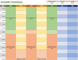 free weekly schedule templates for