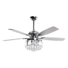 It's possible you'll found another ceiling fans home depot better design concepts. Parrot Uncle Zuniga 52 In Indoor Chrome Downrod Mount Crystal Chandelier Ceiling Fan With Light And Remote Control F6252110v The Home Depot