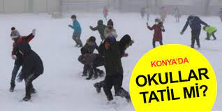 Konya'da kar başladı! Okullar tatil mi?