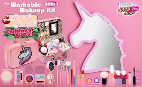 30 pcs kids washable makeup kit non