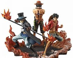 Where to buy one piece anime figures. One Piece Brotherhood Luffy Ace Sabo 3 In 1 Action Figures Anime Figure Toy Price In Uae Souq Uae Kanbkam