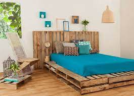 diy easy wood pallet bed frame