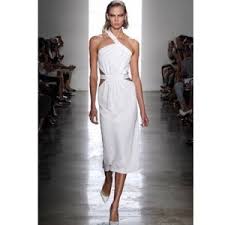 Cushnie Et Ochs 1 Shoulder White Dress Size 2