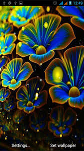 neon flowers by live wallpapers gallery