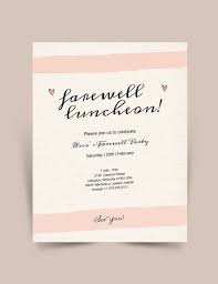 farewell luncheon flyer template in