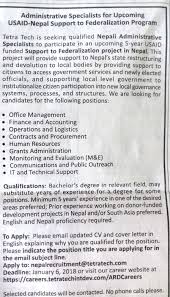 The foreword (first paragraph), the job application letter are prepared by individuals to apply for a job. Human Resources Job Vacancy In Nepal Tetra Tech Jan 2018 Merojob