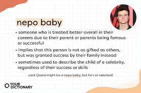 nepo baby where did the slang term