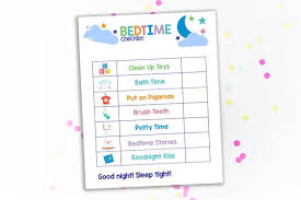 Morning Bedtime Checklist Printable Morning Chart Kids Chart To Do List Routine Checklist Daily Tasks Children Organization For Kids