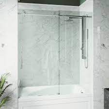 Frameless Glass Sliding Bathtub Door