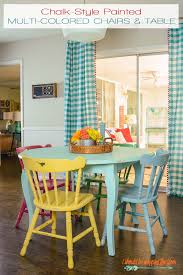 Table And Chairs Makeover With Chalk