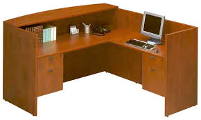 The chair selection was based on an employee. Ndi Office Furniture Bow Front Desk Workstation With Reception Counter Pl26 Reception Stations Worthington Direct