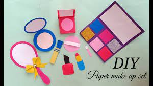 diy realistic paper makeup set easy