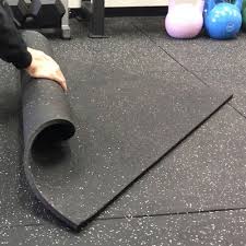 m black rubber floor tile for gym