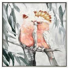 Australian Native Birds Framed Canvas