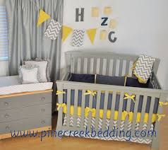 Yellow And Grey Baby Bedding 55