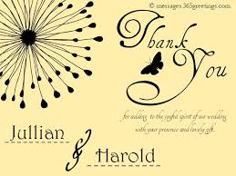 Wedding Thank You Messages 365greetings Com