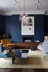 designing a navy blue living room