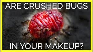 red lipstick contain carmine dead bugs