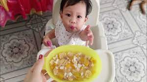 Ăn Dặm với món Nui nấu thịt vịt cho bé 1 tuổi - YouTube