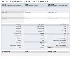 free quality control templates smartsheet
