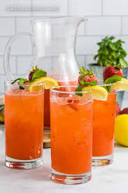 The drink does need to chill for at least two hours, so plan ahead with your prep before you start sampling. Spiked Strawberry Lemonade Cocktail Real Housemoms