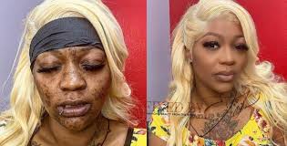 her incredible makeup transformation
