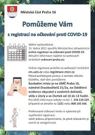 Registrace osob pečujících o osobu v iii. Informacni Server Mestske Casti Praha 16 Koronavirus Pomoc S Registraci Na Ockovani Proti Covid 19
