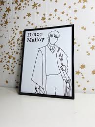 1 hour later hermione had just woken up from her nap, intending to clear her head. Draco Malfoy Outline Poster Print Harry Potter Painting Harry Potter Drawings Harry Potter Canvas