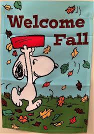 Peanuts Snoopy Welcome Fall Garden Flag