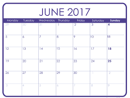 June 2017 Printable Calendar Templates Free Printable Calendar