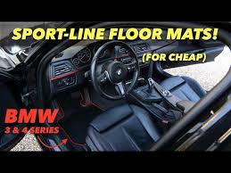 budget red sport line floor mats