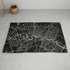 winnipeg minimalist city map rug by