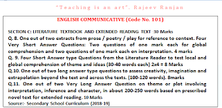 english literature section c cl 10