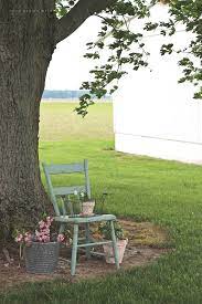 Painted Chair For Outdoors Love Grows
