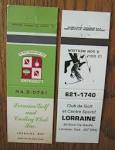 GOLF: LORRAINE GOLF & COUNTRY (CLUB QUEBEC) (2 SPORTS MATCHBOOK ...