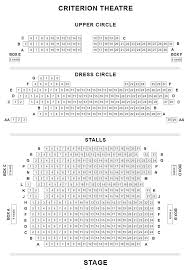 Criterion Theatre Seating Plan Chart London Uk