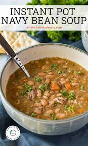 instant pot navy bean soup wholesome