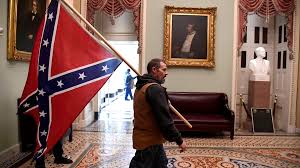 man who carried confederate flag in us
