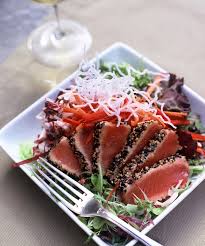 ahi tuna salad with citrus soy