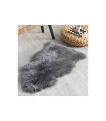 dover grey sheepskin rug 2x3 5 ft