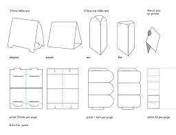 Table Tents Template Types By Carrensoriano Deviantart Com