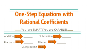 One Step Equations With Rational