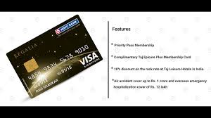 hdfc visa regalia credit card apply