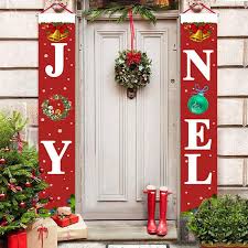 Golden glittering numbers with sequins and decorations of christmas hanging balls, stars and snowflakes. Christmas Decor Banners New Year 2021 Outdoor Indoor Christmas Decorations Welcome Brights Red Xmas Porch Signs Hanging For Home Wall 5 Color Walmart Com Walmart Com