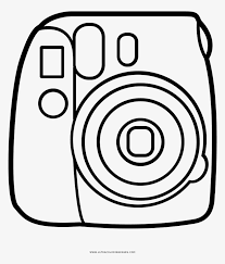 Here is a free coloring page of camera. Instax Mini Camera Coloring Page 1000x1000 Png Download Pngkit