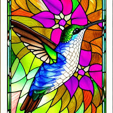 Flowers Stained Glass Window