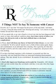 say to someone with cancer