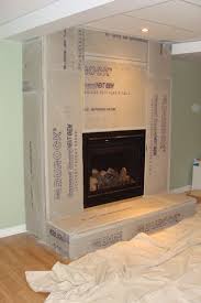 natural stone fireplace surround