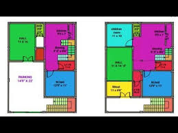 30 X 40 Duplex West Face House Plan