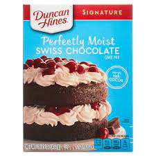 Duncan Hines Signature Swiss Chocolate Cake Mix 432g Online At Best  gambar png
